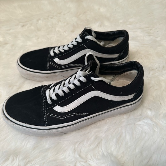 Vans Old Skool Classic Skate Shoes Black/White Mens Size 9 Suede. - Picture 4 of 9